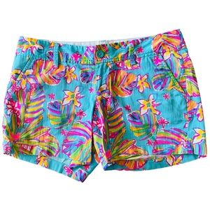 Lilly Pulitzer Women’s The Callahan Short in Sea Blue Summer Haze, size 6